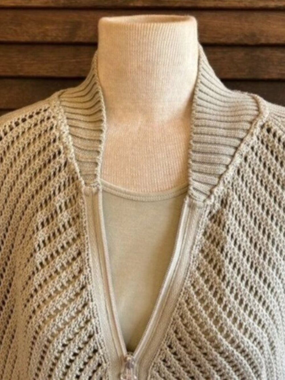 Light Green Knit Cardigan with Matching Tank